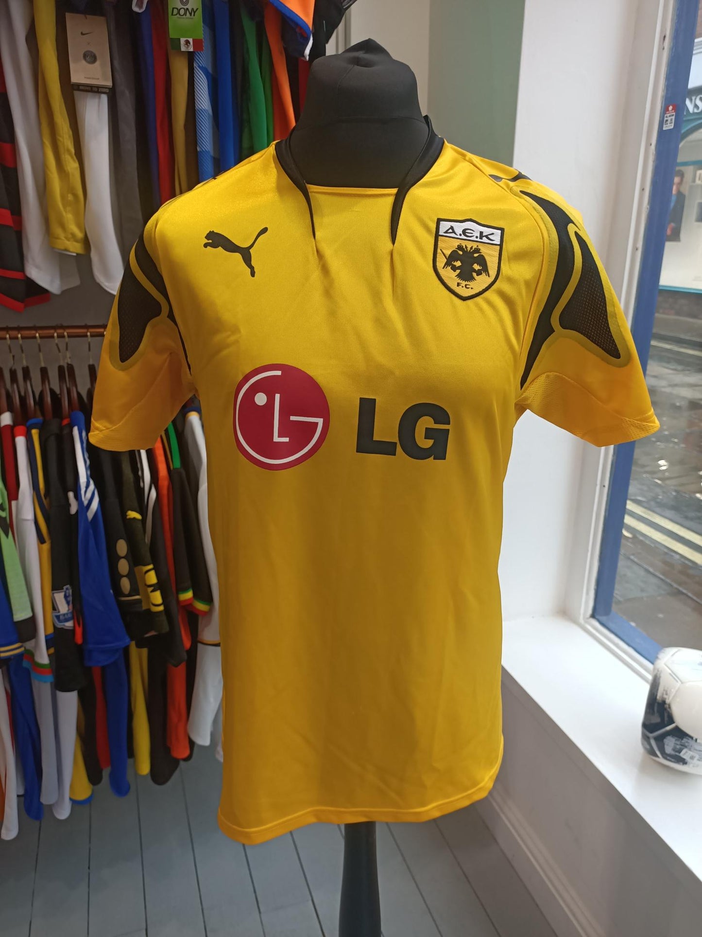 AEK Athens 07/08 Home Shirt (Large)